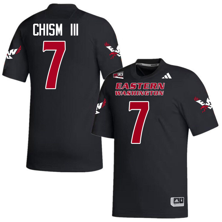 Eastern Washington Eagles #7 Efton Chism III College Football Jerseys,Uniforms Stitched-Black